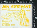 Sticker: Jan Adriaans - Brabantse schaapherder - Lieshout (9, Verzamelen, Ophalen of Verzenden