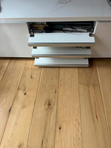 IKEA Besta TV Meubel Hoogglans Wit - afbeelding 3