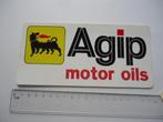 sticker oud AGIP MOTOR OIL groot auto motor ferrari ducati, Verzamelen, Verzenden, Zo goed als nieuw, Auto of Motor