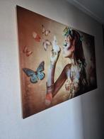 Glas schilderij 120 bij 80, Antiek en Kunst, Kunst | Schilderijen | Abstract, Ophalen of Verzenden