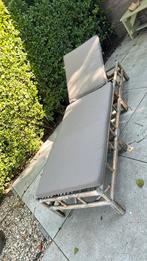 Bamboe bed met kussen, Tuin en Terras, Ophalen of Verzenden, Zo goed als nieuw, Rotan, Verstelbaar
