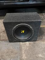 Kicker 10 inch subwoofer met kist, Auto diversen, Autospeakers, Ophalen of Verzenden
