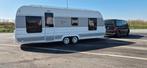Tabbert Puccini 650, BJ 2017, zeer netjes € 18.950,-, Caravans en Kamperen, Vast bed, Rondzit, Tabbert, Bedrijf