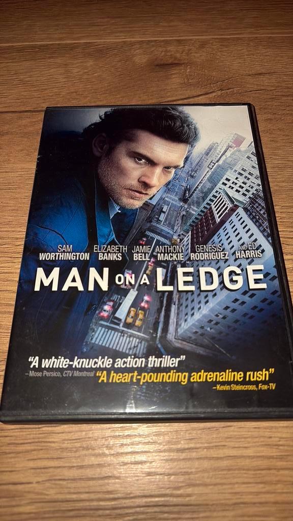 Man on a Ledge met Sam Worthinton en Ed Harris., Cd's en Dvd's, Dvd's | Thrillers en Misdaad, Zo goed als nieuw, Actiethriller