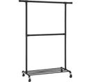 Kledingrek met Wieltjes 130x49x198 cm, Huis en Inrichting, Ophalen, Metaal, Wandkapstok, Minder dan 100 cm