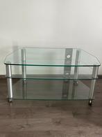 Glazen TV Meubel Dagetti - Made in Holland, Ophalen, 50 tot 100 cm, Minder dan 100 cm, 50 tot 75 cm