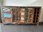 Prachtige houten kast, Ophalen, Gebruikt, Bohemian/Ibiza/Landelijk, 70 tot 120 cm