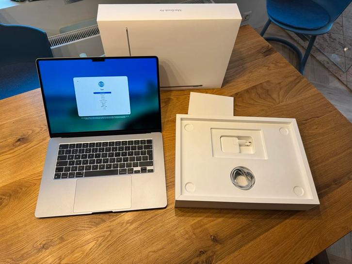 MacBook Air M2 15 inch als nieuw, Computers en Software, Apple Macbooks, Zo goed als nieuw, MacBook Air, 15 inch, 3 tot 4 Ghz
