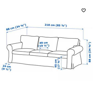 Ektorp ikea 3zits bank - afbeelding 3