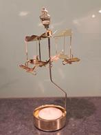 Waxinelicht carrousel met vliegtuigjes, Overige kleuren, Verzenden, Nieuw, Metaal