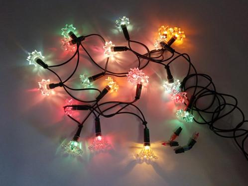Kleurrijke vintage/retro kerstverlichting (6), Diversen, Kerst, Gebruikt, Verzenden