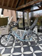 Cortina roots 28 inch moederfiets met 2 yepp kinderstoelen, 2 zitjes, Zo goed als nieuw, Dubbele standaard, Ophalen