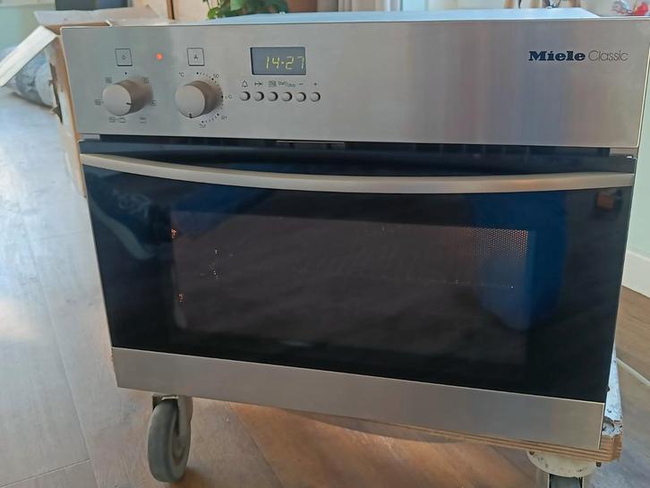 Miele, magnetron, hete lucht , grill combi, inbouw, Witgoed en Apparatuur, Ovens, Gebruikt, Inbouw, Oven met grill, 45 tot 60 cm
