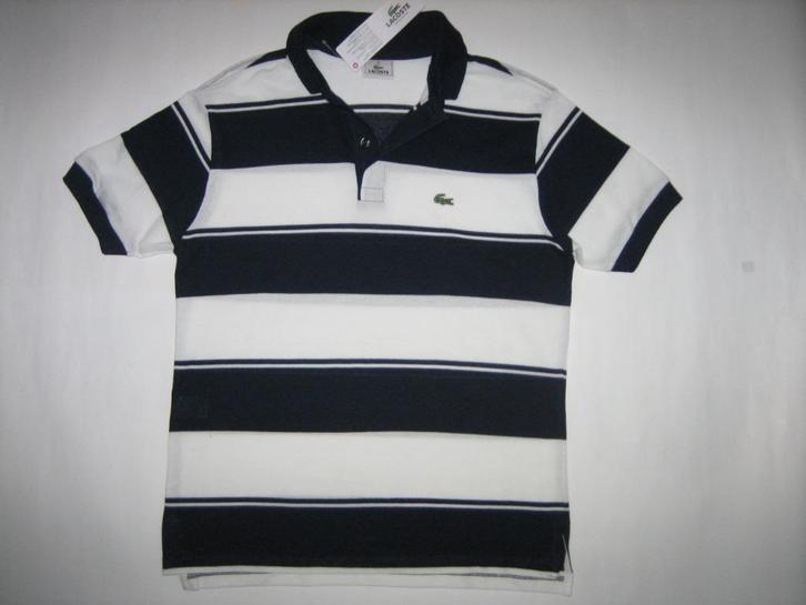 Lacoste nieuwe polo origineel blauw / wit 164/14, Kinderen en Baby's, Kinderkleding | Maat 164, Nieuw, Jongen, Shirt of Longsleeve