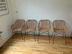 4 eetkamerstoelen   vt wonen collectie, Ophalen, Gebruikt, Riet of Rotan, Vier