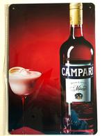Campari metalen wandborden serre overkapping aanbouw cafe, Ophalen of Verzenden, Nieuw, Reclamebord