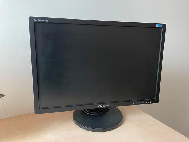 Samsung Syncmaster 245B - 24 inch Monitor, Computers en Software, Monitoren, Gebruikt, 60 Hz of minder, DVI, In hoogte verstelbaar