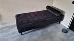 Woood Daybed Marleen Fluweel Zwart, Huis en Inrichting, Banken | Sofa's en Chaises Longues, Ophalen, Eenpersoons, Zo goed als nieuw