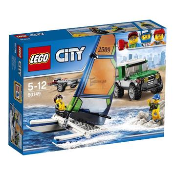 🎁 Lego City 60149 - 4 x 4 met Catamaran 🎁 beschikbaar voor biedingen