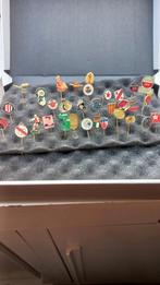 Doos speldjes Collectie, diverse, Ophalen of Verzenden, Gebruikt, Sport, Speldje of Pin