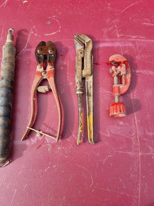 pomptang, tang,  driller, pijpsnijder, boutensnijtang, Doe-het-zelf en Verbouw, Gereedschap | Handgereedschap, Gebruikt, Ophalen of Verzenden