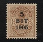 1905 5-bit DANSK WEST-INDIES Deense-kolonie, Ophalen of Verzenden, Postfris, Midden-Amerika