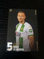Mike te Wierik - FC Groningen Spelerskaart, Ophalen of Verzenden, Zo goed als nieuw, Overige binnenlandse clubs, Spelerskaart