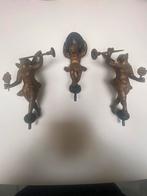 Set antieke beelden voor friese klok compleet, Ophalen of Verzenden