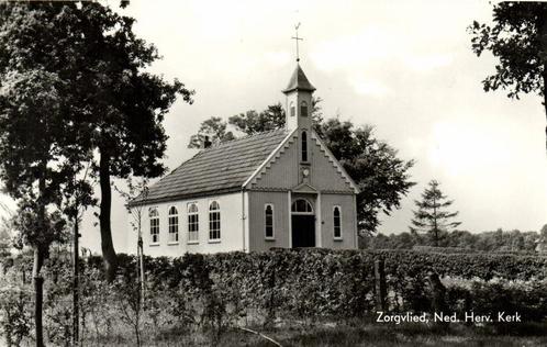 Zorgvlied, Ned. Herv. Kerk - ongelopen, Verzamelen, Ansichtkaarten | Nederland, Ongelopen, Overijssel, 1920 tot 1940, Ophalen of Verzenden