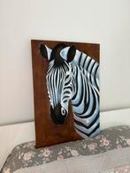 Zebra Schilderij Abstract 70x100cm, Antiek en Kunst, Ophalen