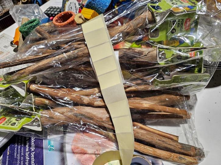 Houten zitstok Tak Y Vorm 20cm - Winkel en Webshop, Dieren en Toebehoren, Vogels | Toebehoren, Nieuw, Kooi-accessoires, Verzenden