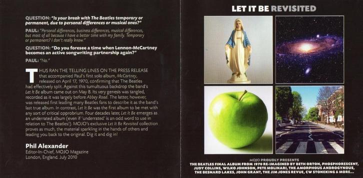(BEATLES) LET IT BE REVISITED (PROMOTIE CD), Cd's en Dvd's, Cd's | Rock, Zo goed als nieuw, Poprock, Ophalen of Verzenden