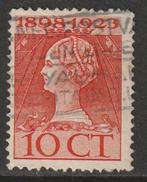 Nederland 1923 124G Wilhelmina 10c, Gest, Postzegels en Munten, Postzegels | Nederland, Ophalen of Verzenden, T/m 1940, Gestempeld