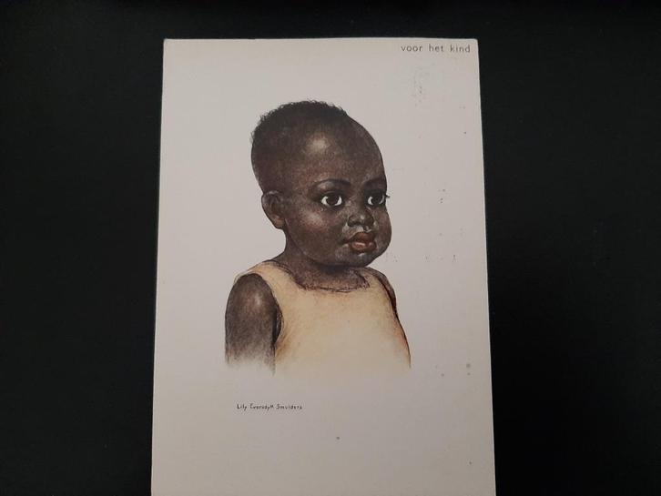 baby Congo, Lily Eversdijk Smulders. Voor het kind kaart,, Verzamelen, Ansichtkaarten | Themakaarten, Gelopen, 1960 tot 1980, Kinderen