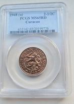 2 1/2 cent 1948 Curaçao PCGS MS65RD, Postzegels en Munten, Munten | Nederland, Ophalen of Verzenden, Koningin Wilhelmina, Overige waardes