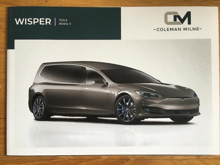 2x Coleman Milne brochures folders Wisper Tesla Mercedes, Boeken, Auto's | Folders en Tijdschriften, Nieuw, Overige merken, Ophalen of Verzenden