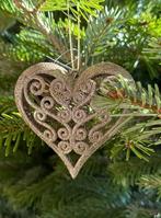 Kerst harten goud/glitter PTMD nieuw 12 stuks, Ophalen of Verzenden, Nieuw