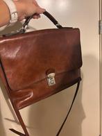 Vintage Arpello leren tas - H 28 l 36, Overige merken, Gebruikt, Bruin, Ophalen of Verzenden