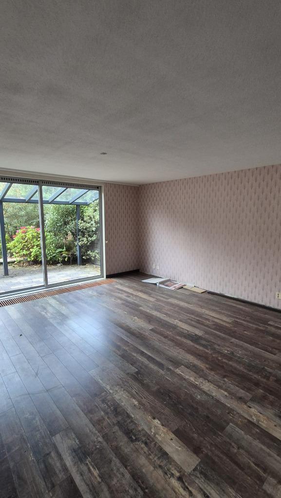 Donkere PVC Vloer, Doe-het-zelf en Verbouw, Vloerdelen en Plavuizen, Gebruikt, Laminaat, Hout, 50 tot 150 cm, 10 tot 30 cm, 10 m² of meer