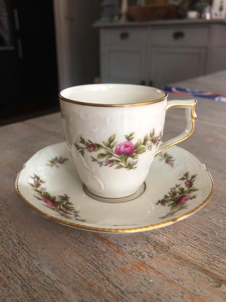 Rosenthal Classic Rose Moccakopje en Schotel, Antiek en Kunst, Antiek | Porselein, Ophalen of Verzenden