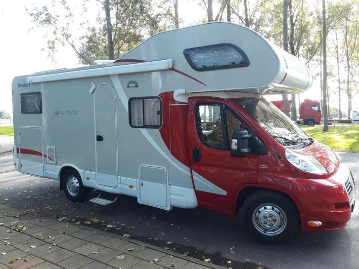 dethleffs advantage A 7071 familie camper met garage, Caravans en Kamperen, Campers, Particulier, tot en met 6, Alkoof, Dethleffs