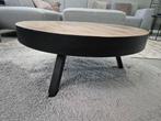 Salontafel grey wash teak, Huis en Inrichting, Ophalen, 50 tot 100 cm, Rond, 50 tot 100 cm