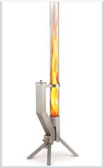 Vuurzuil, RVS Pelletfakkel, Firetube, Terrasverwarmer, Ophalen of Verzenden, Nieuw