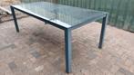 Grote tuintafel, Tuin en Terras, Tuintafels, Ophalen, Gebruikt, Rechthoekig, Aluminium