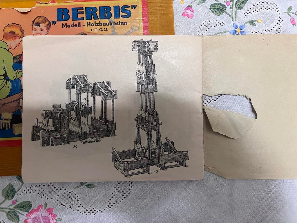 Vintage Houten Blokken dozen - 3 stuks, Antiek en Kunst, Antiek | Speelgoed, Ophalen of Verzenden