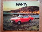 Opel Manta brochure - 1973, Boeken, Auto's | Folders en Tijdschriften, Ophalen of Verzenden, Gelezen, Opel