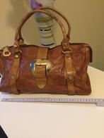 Vintage leren tas Viauno, Sieraden, Tassen en Uiterlijk, Tassen | Damestassen, Ophalen of Verzenden, Zo goed als nieuw, Bruin