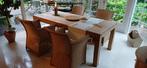 Eettafel, Huis en Inrichting, Tafels | Eettafels, Ophalen, Gebruikt, Teakhout, 200 cm of meer