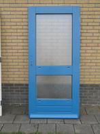 hardhouten voor 92.5 x 201.5 dubbelglas mat, Ophalen, 80 tot 100 cm, Nieuw, Buitendeur