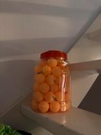 Grote hoeveelheid pingpongballen in bussen, Ophalen, Gebruikt, Net, Batje(s) of Balletje(s)